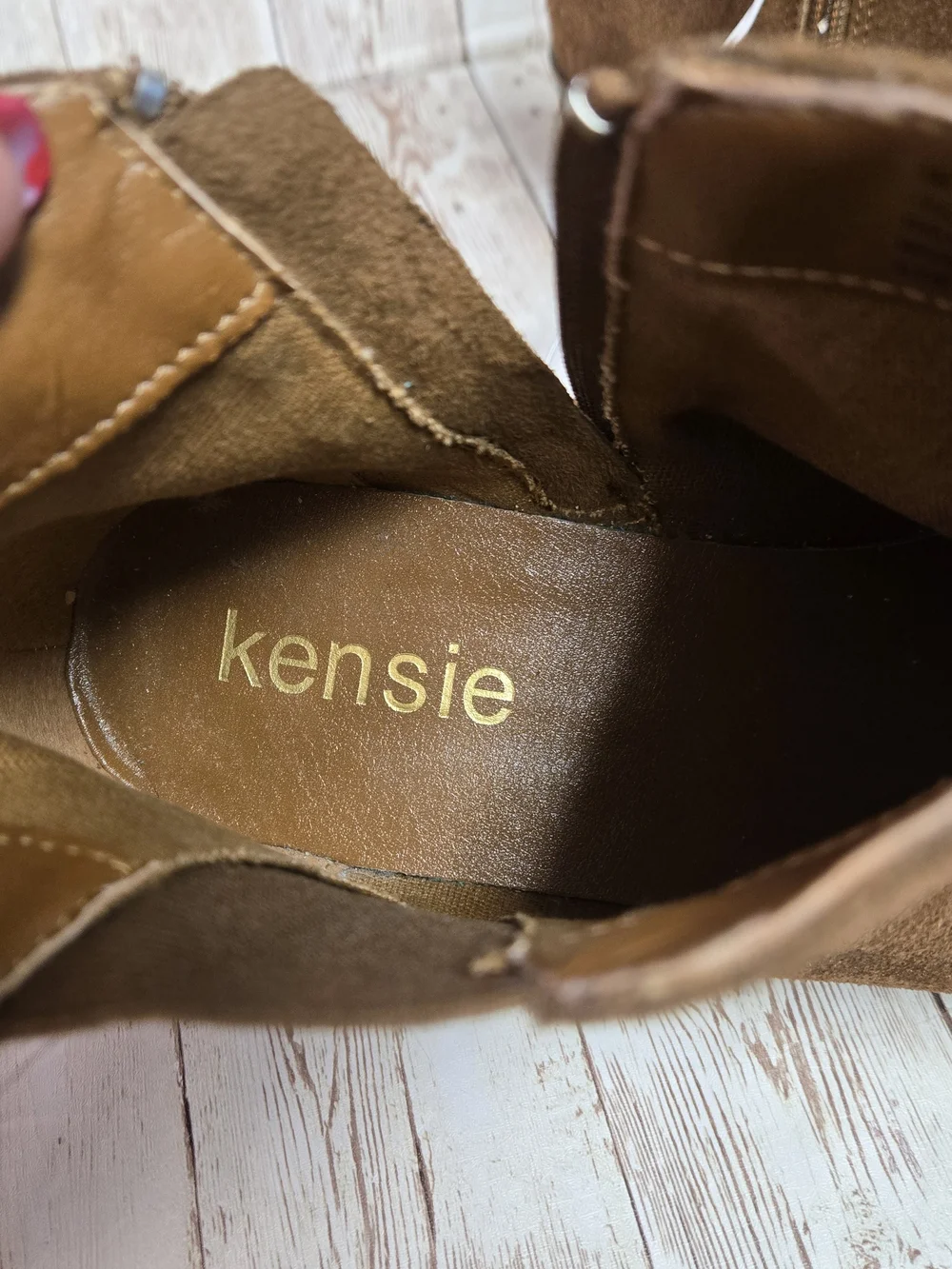 Kensie Gary Brown Suede Ankle Boots Size 9M Tag Attached